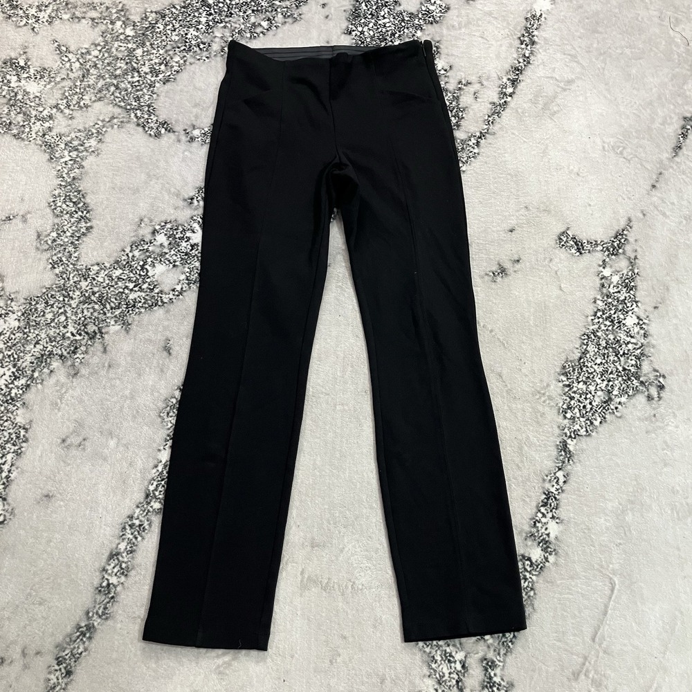 Athleta Siena Skinny Pants Womens Size Size 2P Petite Black Stretch Work Career